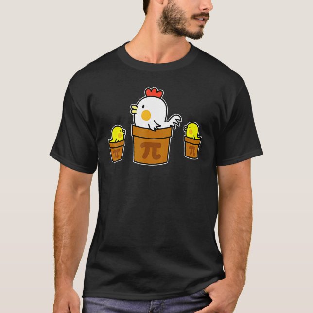 T-shirt Joyeuse Fête Pi Poulet Pot Pi Pour Hommes Femmes E (Devant)