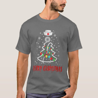 T-shirt Joyeuse infirmière de Noël Yuletide Praticiens mig