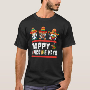 T-shirt Joyeuse Journée Cinco De Mayo Avec Gnomes Squad Po