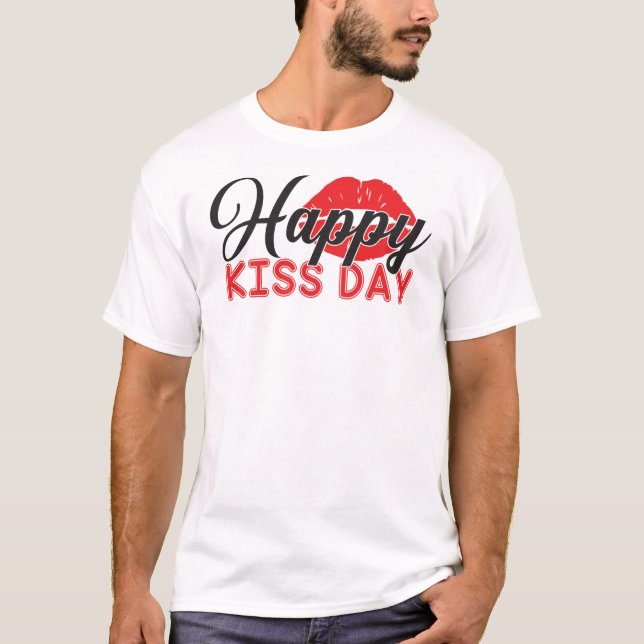 T-shirt Joyeuse journée de baiser (Devant)