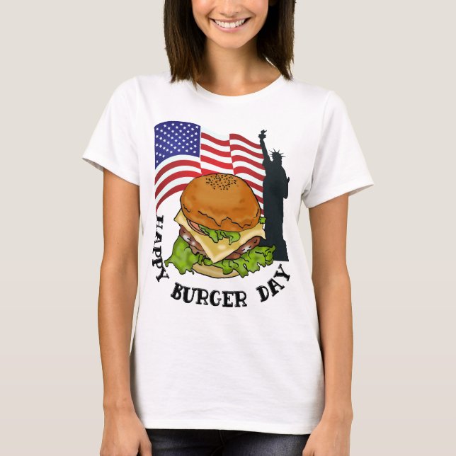 T-shirt Joyeuse journée de burger (Devant)