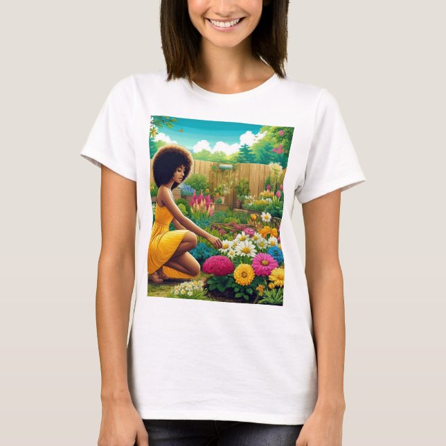 T-shirt Joyeuse journée de jardinage (Devant)