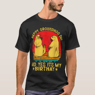 T-shirt Joyeuse journée de la marmotte 2025 Funny Retro Ma