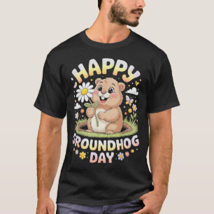 T-shirt Joyeuse journée de la marmotte 2026 Marmotte migno