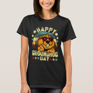 T-shirt Joyeuse journée de la marmotte Drôles de célibatai