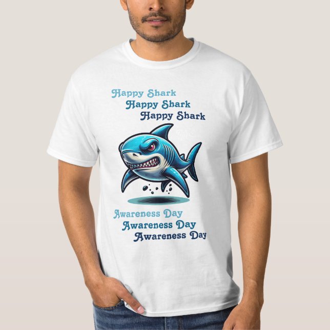 T-shirt Joyeuse Journée de sensibilisation aux requins | 1 (Devant)
