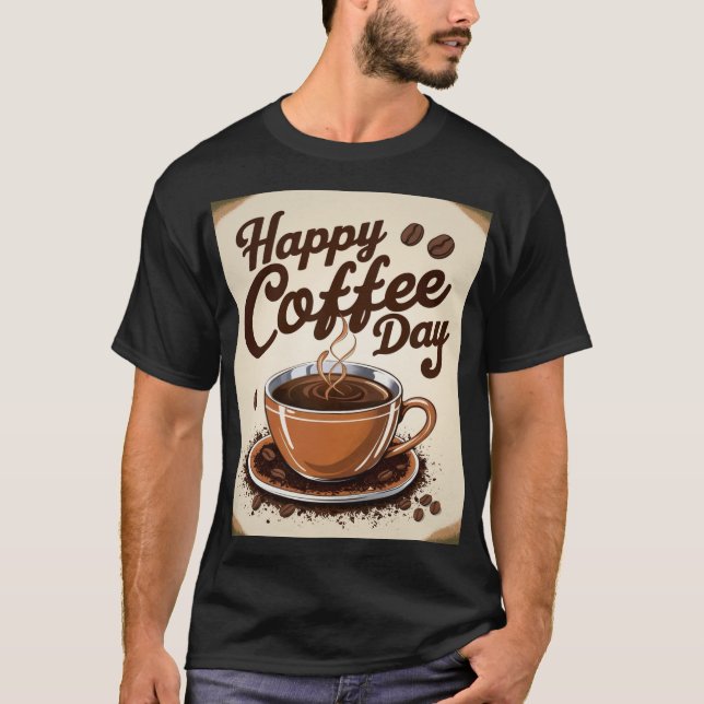 T-shirt Joyeuse journée du café (Devant)