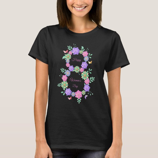 T-shirt Joyeuse Journée internationale des femmes 8 mars 2 (Devant)
