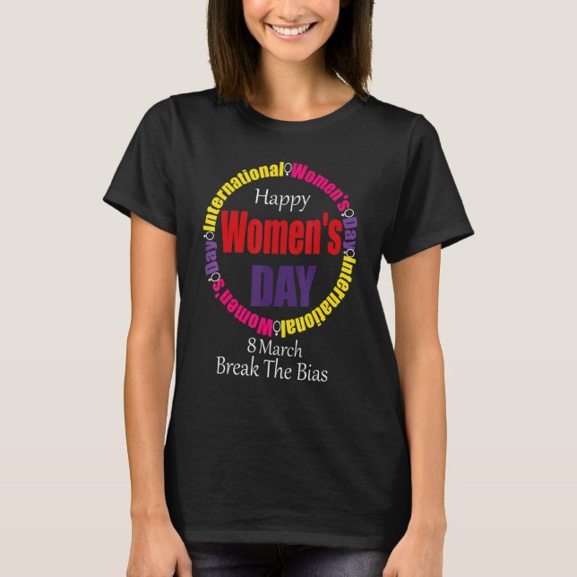 T-shirt Joyeuse Journée internationale des femmes 8 mars 2 (Devant)