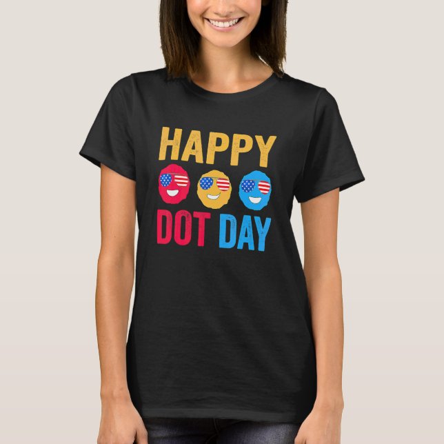 T-shirt Joyeuse Journée Internationale du Point Points Col (Devant)