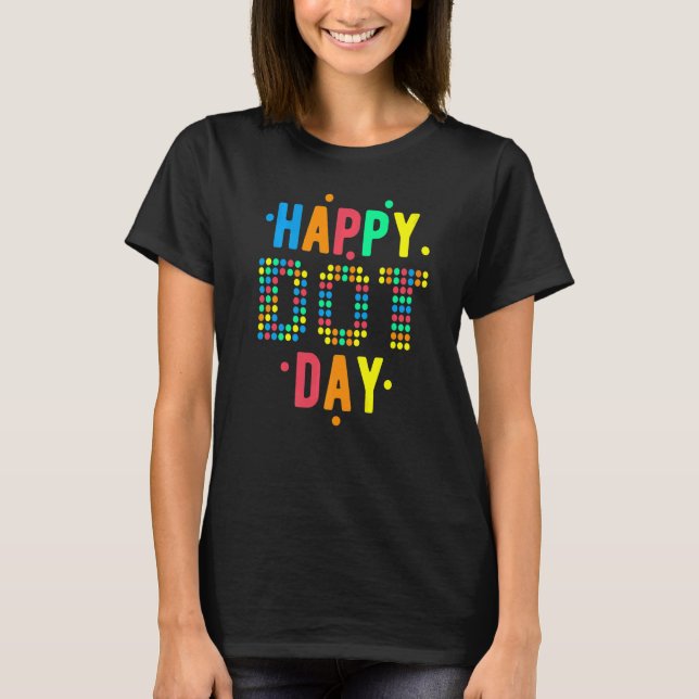 T-shirt Joyeuse Journée internationale du point Polka Dot  (Devant)