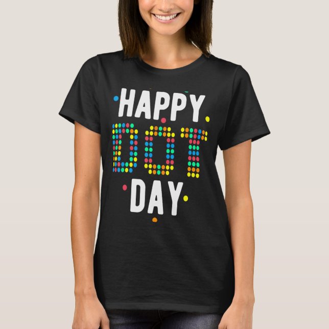 T-shirt Joyeuse Journée internationale du point Polka Dot  (Devant)