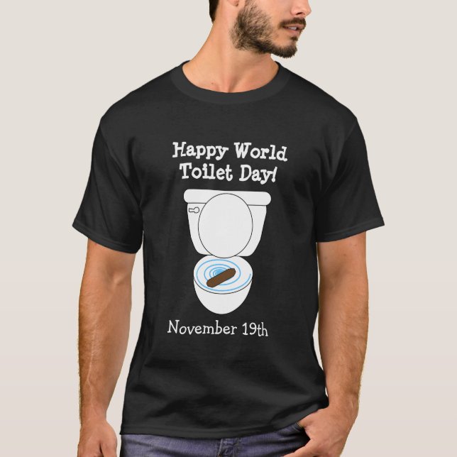 T-shirt Joyeuse Journée mondiale des toilettes Funny Holid (Devant)