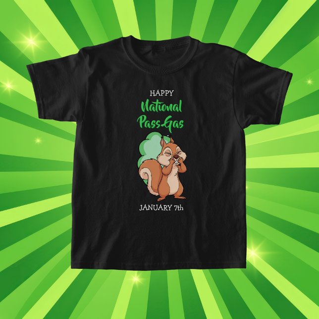 T-shirt Joyeuse Journée nationale de flatulence | 7 janvie (Créateur téléchargé)