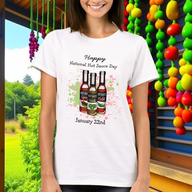 T-shirt Joyeuse Journée nationale de la sauce chaude | 22  (Créateur téléchargé)