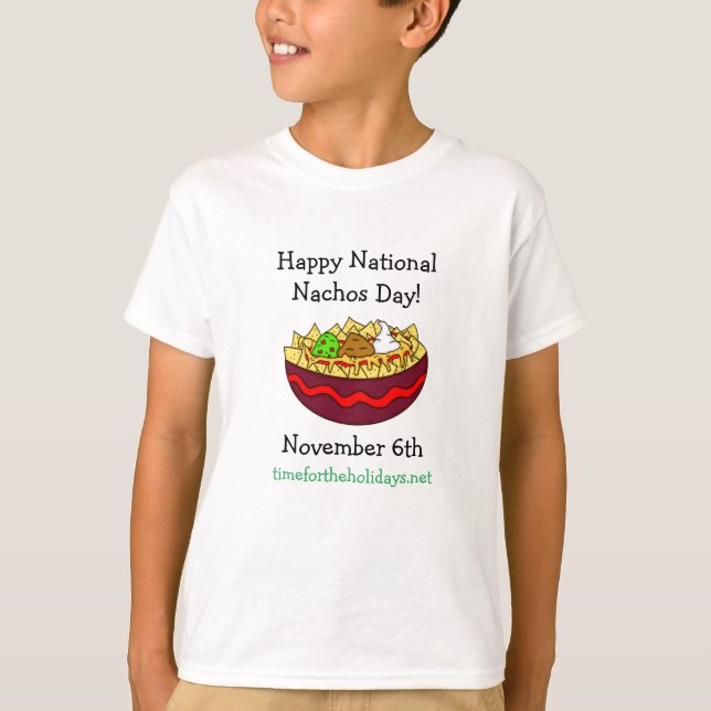 T-shirt Joyeuse Journée nationale des Nachos, le 6 novembr (Devant)