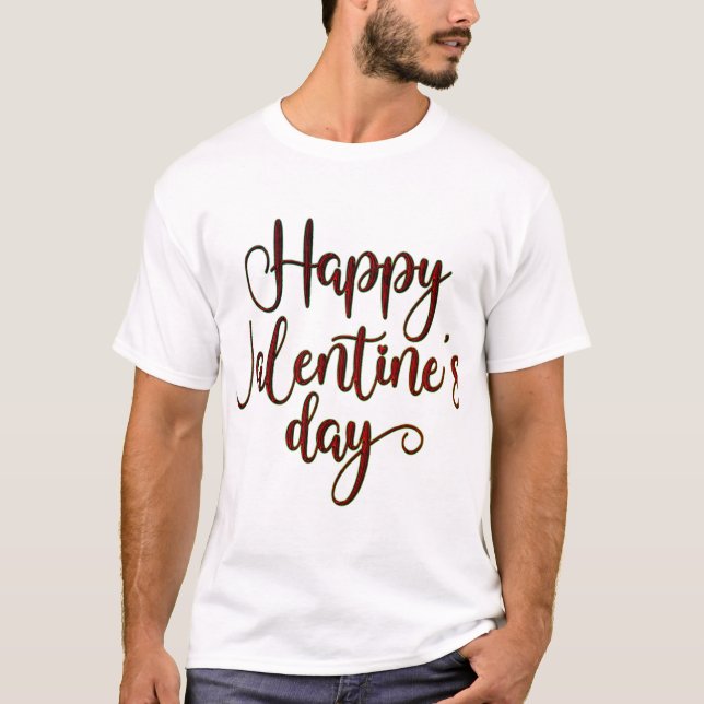 T-shirt Joyeuse journée Valentines (Devant)