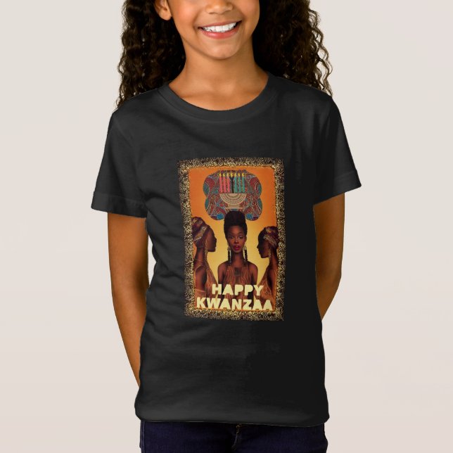 T-Shirt Joyeuse Kwanzaa Chemise de carte Tarot, Chemises d (Devant)