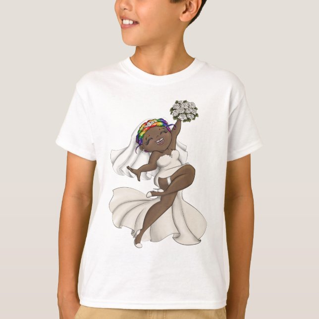 T-shirt Joyeuse mariée 13 (Devant)