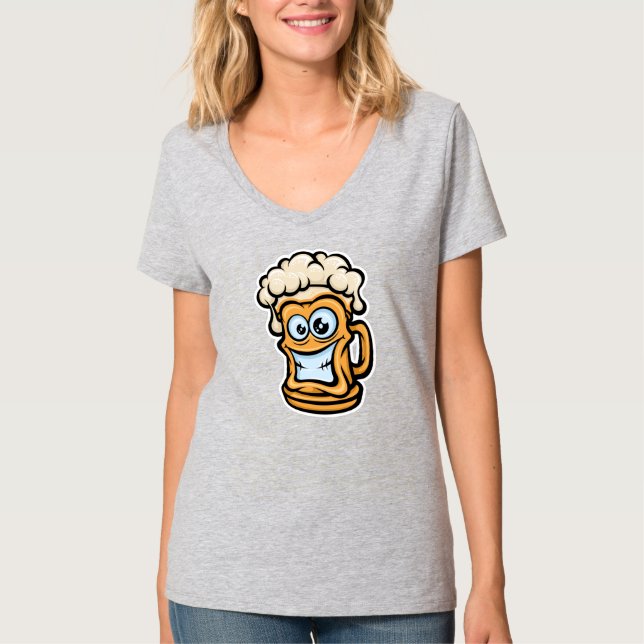 T-shirt Joyeuse Mug De Bière, Illustration Drôle (Devant)