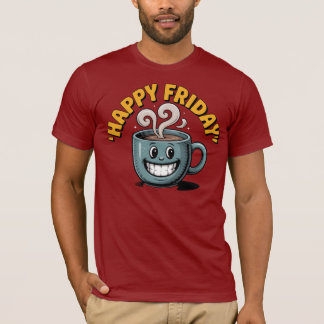 T-shirt Joyeuse Mug de café du vendredi - Funny Weekend Sh