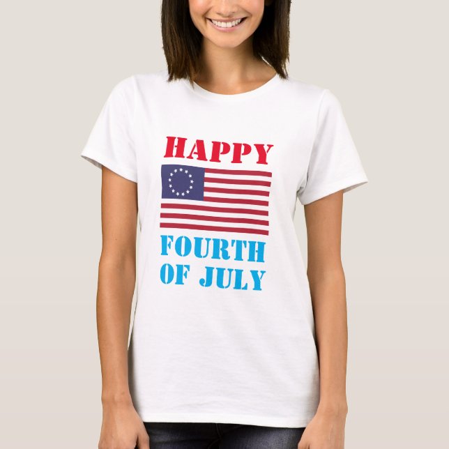 T-shirt Joyeuse nouveauté 4 juillet mode (Devant)