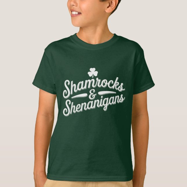 T-shirt Joyeuse Saint-Patrick Chance Shamrock & Shenanigan (Devant)
