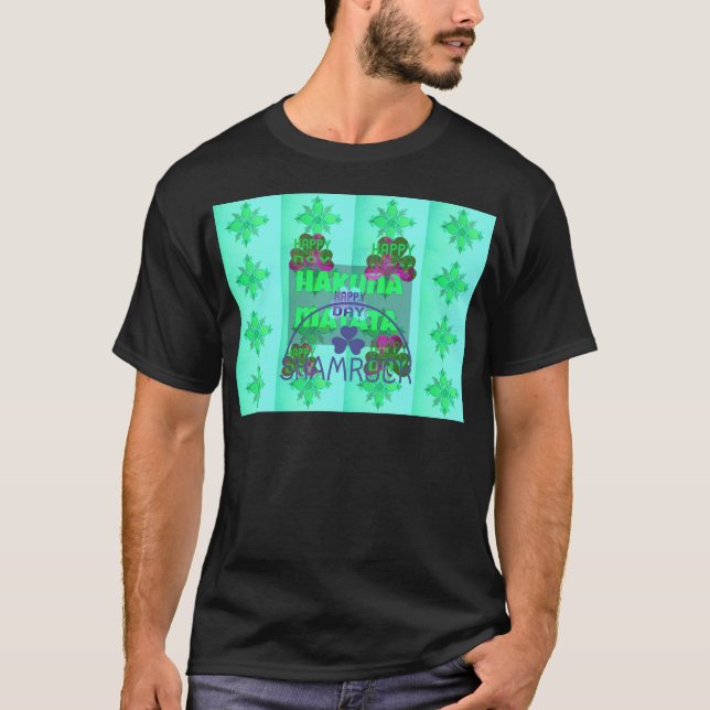 T-shirt Joyeuse Saint-Patrick Hakuna Matata Impression d'a (Devant)