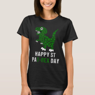 T-shirt Joyeuse Saint-Patrick Patrex T-rex Dinosaure Drôle