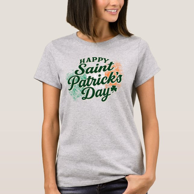 T-shirt Joyeuse Saint Patrick vintage  (Devant)