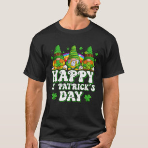 T-shirt Joyeuse Saint Patrick's Day Gnome Shamrock femme k