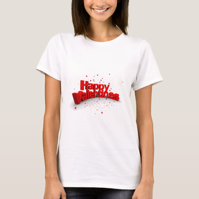 T-shirt Joyeuse Saint-Valentin (Devant)
