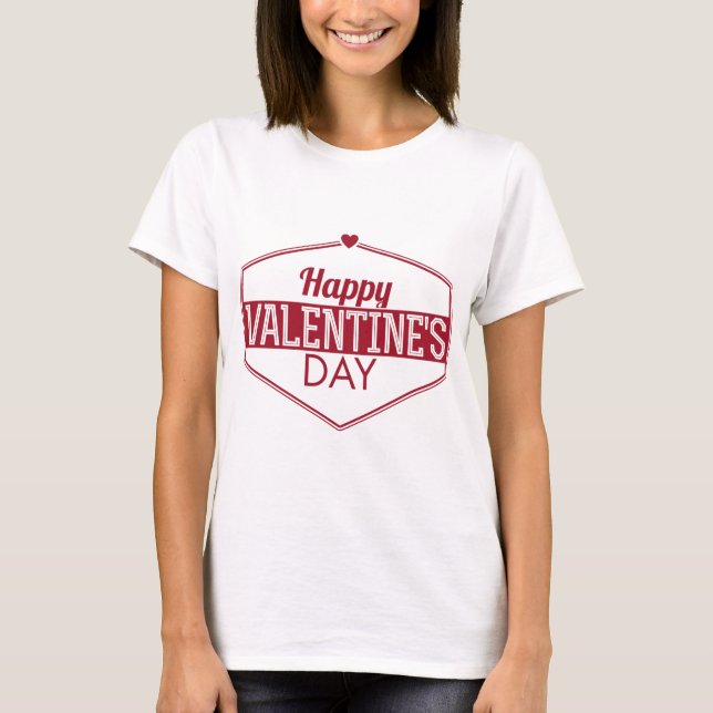 T-shirt Joyeuse Saint-Valentin (Devant)