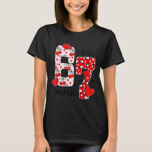 T-shirt Joyeuse Saint-Valentin 67 Meme Cœurs Nœud Coquette