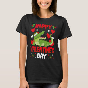 T-shirt Joyeuse Saint-Valentin Alligators Cœur Amour Anima