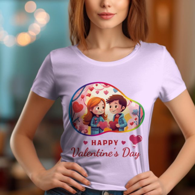 T-shirt Joyeuse Saint-Valentin - Désir Chéri Amour (Créateur téléchargé)