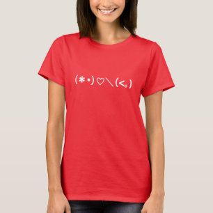 T-shirt Joyeuse Saint-Valentin / Émoticônes japonais