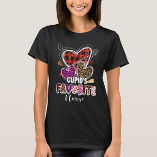 T-shirt Joyeuse Saint-Valentin Funny Cupid Infirmière préf