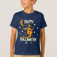 Joyeuse sorcière d'Halloween sur Broom Stars Orang