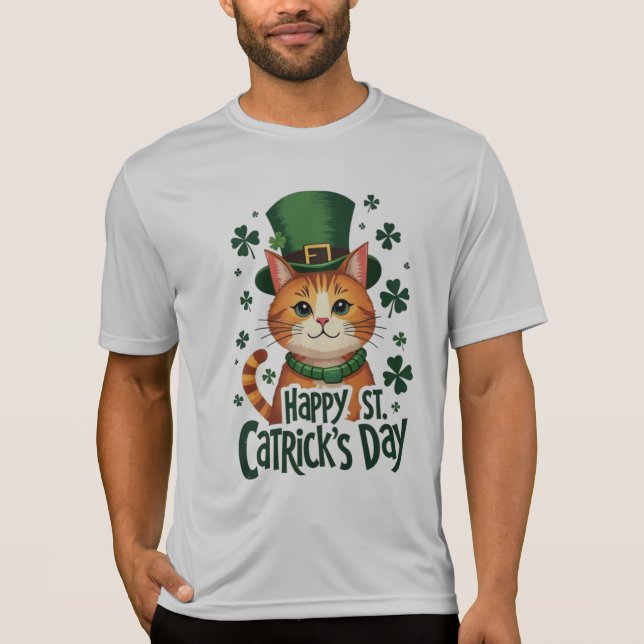 T-shirt Joyeuse St. Catrick’s Day - Chat Of St. Patrick’s  (Devant)