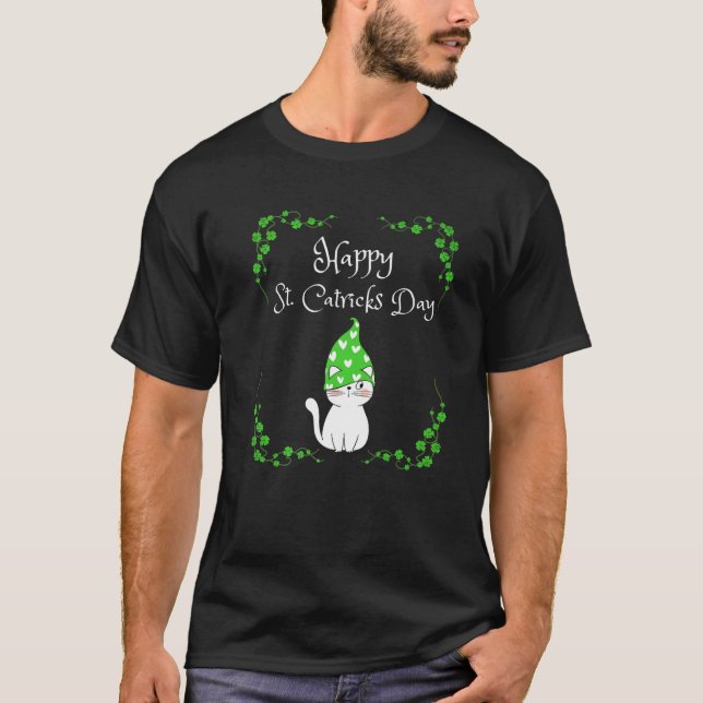 T-shirt Joyeuse St Catricks Day pour Amoureux de les chats (Devant)