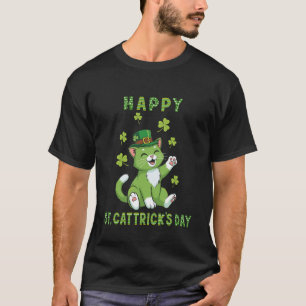 T-shirt Joyeuse St Cattrick Meow Maman Chat Irlandais Chan
