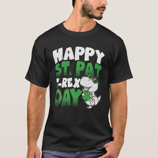 T-shirt Joyeuse St Pat Trex Day | Dino T Rex | ST PATRICK  (Devant)