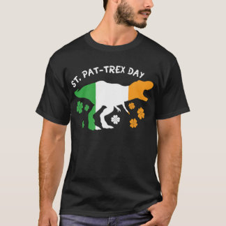 T-shirt Joyeuse St Pat Trex Fête Dinosaure Tyrannosaure Pa