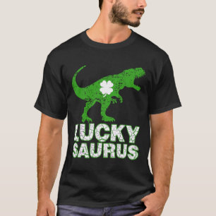 T-shirt Joyeuse St Patrick Chanceuxsaurus Dinosaure Shamro