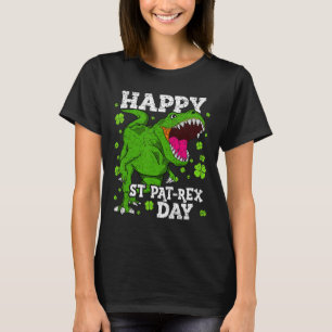 T-shirt Joyeuse St Patrick Dinosaure T-rex Garçons Tout-pe