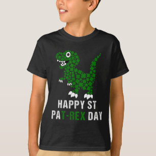 T-shirt Joyeuse St Patrick Patrex T-rex Dinosaure Drôle 