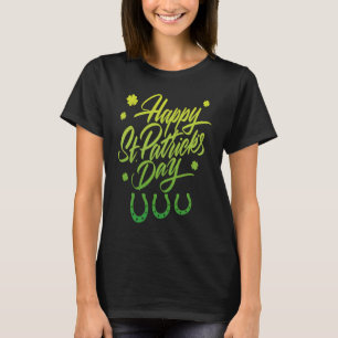 T-shirt Joyeuse St. Patrick's Day Fer à cheval chanceux S