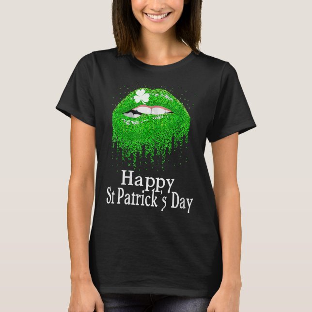 T-shirt Joyeuse St Patrick's Day Saint Irish Patrick Girl  (Devant)