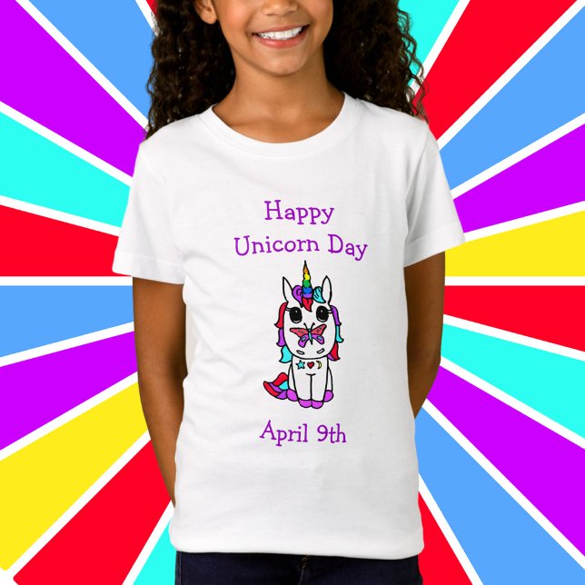 T-Shirt Joyeuse Unicorn Day 9 avril (Créateur téléchargé)